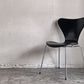 フリッツハンセン Fritz Hansen セブンチェア ブラックラッカー アルネ・ヤコブセン スタッキングチェア デンマーク 1997年製 D ■