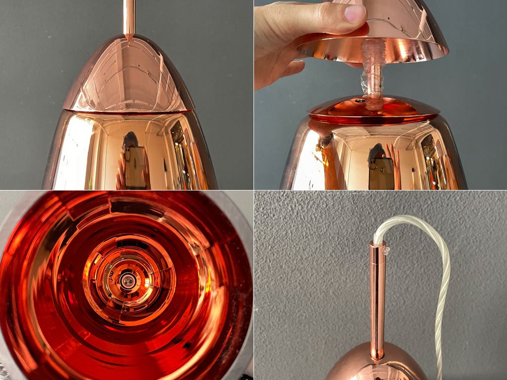 トムディクソン Tom Dixon コッパー トールペンダントライト Copper Tall Pendant 箱付 定価113,000円 廃番 展示品〓