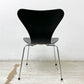 フリッツハンセン Fritz Hansen セブンチェア ブラックラッカー アルネ・ヤコブセン Arne Jacobsen スタッキングチェア デンマーク 北欧家具 D ●