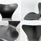 フリッツハンセン Fritz Hansen セブンチェア ブラックラッカー アルネ・ヤコブセン Arne Jacobsen スタッキングチェア デンマーク 北欧家具 D ●