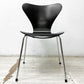 フリッツハンセン Fritz Hansen セブンチェア ブラックラッカー アルネ・ヤコブセン Arne Jacobsen スタッキングチェア デンマーク 北欧家具 C ●