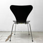 フリッツハンセン Fritz Hansen セブンチェア ブラックラッカー アルネ・ヤコブセン Arne Jacobsen スタッキングチェア デンマーク 北欧家具 A ●