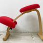 リボ Rybo バランスイージー Balans EASY デスクチェア バランスチェア 学習椅子 姿勢矯正 レッド ブナ材 北欧 ノルウェー ●