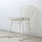 ノル Knoll 420 サイドチェア Side chair ダイニングチェア ワイヤーチェア ホワイト ハリーベルトイア Harry Bertoia ビンテージ ●