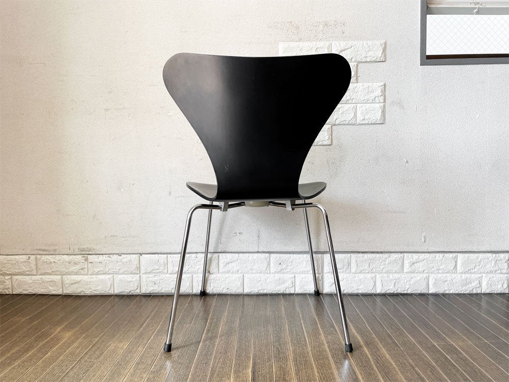 フリッツハンセン Fritz Hansen 3107 セブンチェア ラッカーブラック アルネ・ヤコブセン Arne Jacobsen デンマーク 北欧家具 定価￥81,180- ◎