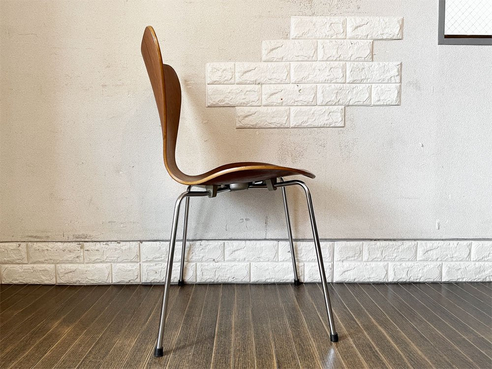 フリッツハンセン Fritz Hansen セブンチェア チーク材 メタルカップ アルネ・ヤコブセン Arne Jacobsen デンマーク 北欧ビンテージ ◎