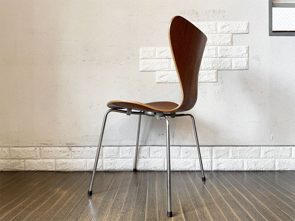 フリッツハンセン Fritz Hansen セブンチェア チーク材 メタルカップ アルネ・ヤコブセン Arne Jacobsen デンマーク 北欧ビンテージ ◎