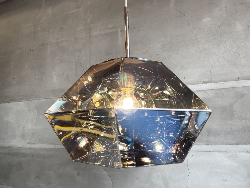 トムディクソン Tom Dixon カット ショート ペンダントライト Cut Short Pendant クローム 定価￥115,500- 廃番 ♪