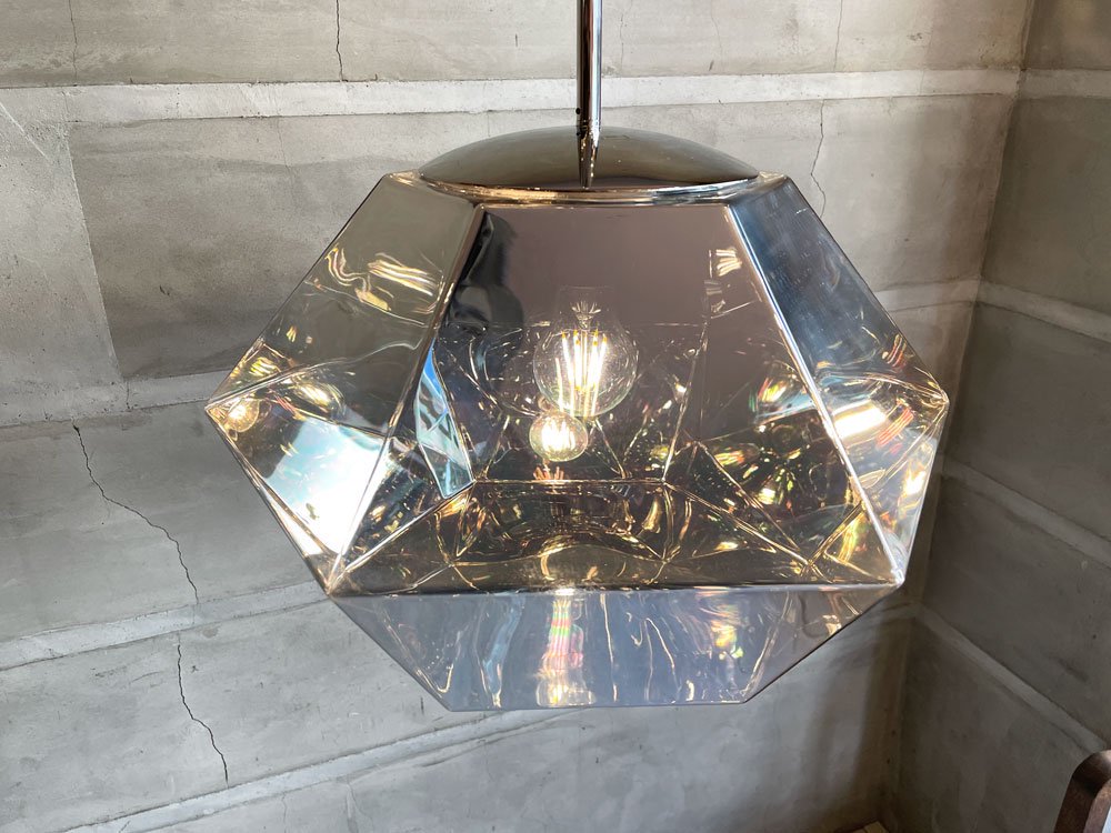 トムディクソン Tom Dixon カット ショート ペンダントライト Cut Short Pendant クローム 定価￥115,500- 廃番 ♪