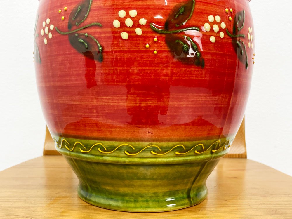 スペイン陶器 Spanish Pottery ベジタブルポット 野菜保存ポット H33cm グラナダ GRANADA購入品 民芸 ●