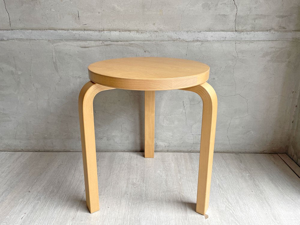 アルテック artek スツール60 Stool 60 バーチ材 3本脚 ナチュラル アルヴァ・アアルト 北欧 フィンランド 名作椅子 ♪