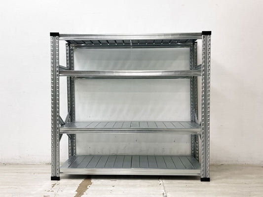 メタルシステム METALSISTEM SUPER123 スチールシェルフ STEEL SHELF 4段 アスプルンド取扱い インダストリアル W128cm 定価￥33,400- ●