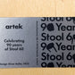 アルテック artek スツール60 Stool60 3本脚 バーチ材 ハニーステイン 90周年アニバーサリーステッカー付 定価￥47,300- ◎