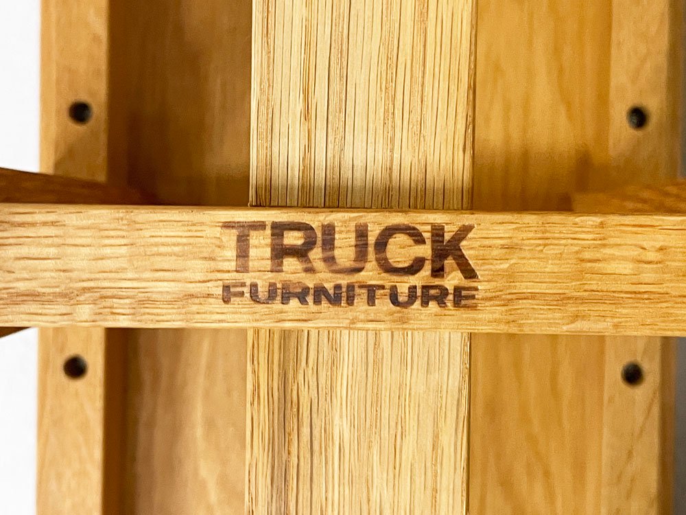 トラックファニチャー TRUCK FURNITURE SR ベンチ SR BENCH ナラ無垢材 コーデュロイクッション付き W175cm インダストリアル 定価￥148,720- ●