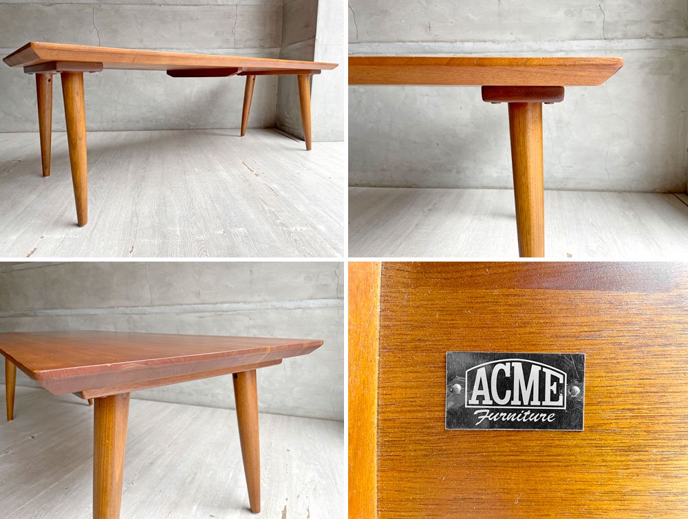 アクメファニチャー ACME Furniture カーディフ コーヒーテーブル CARDIFF COFFEE TABLE ウォールナット材 定価￥57,200- 廃番 ♪