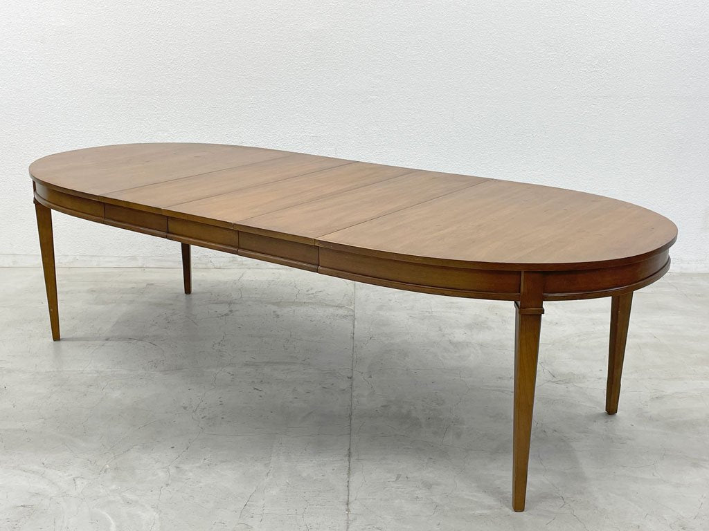 USビンテージ オーバル エクステンション ダイニングテーブル US Vintage OVAL EX Dining Table ヘリテイジデザイン 伸長板3枚付属 〓