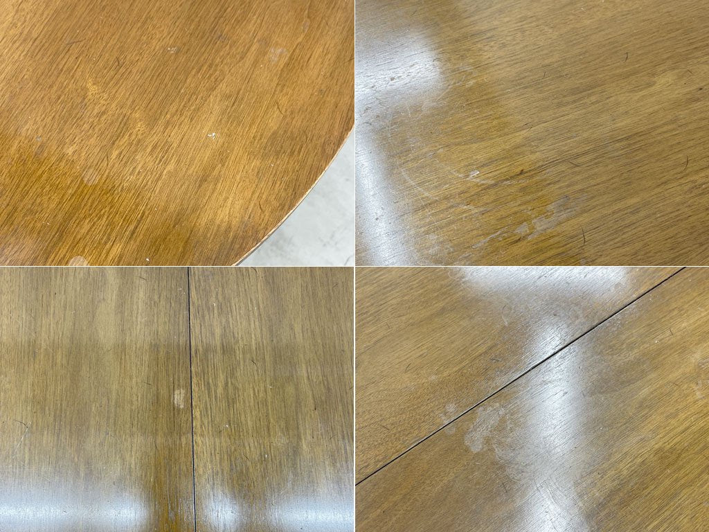 USビンテージ オーバル エクステンション ダイニングテーブル US Vintage OVAL EX Dining Table ヘリテイジデザイン 伸長板3枚付属 〓