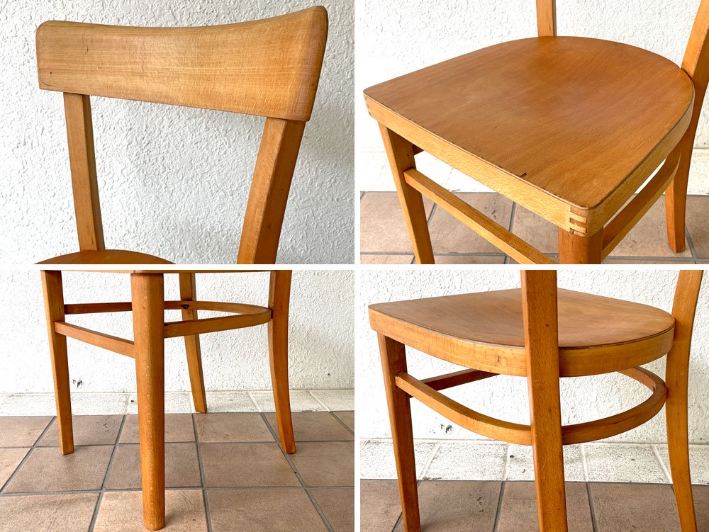 ヨーロッパビンテージ Vintage ビストロチェア Bistro Chair ダイニングチェア ベントウッド ナチュラル ユーゴスラビア ◇