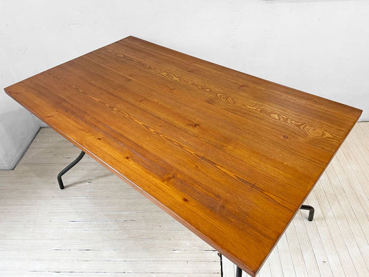 アデペシュ a.depeche ウォーム LD テーブル WARM LD table パイン無垢材 ラッカー仕上げ スチール脚 定価￥71,500-★