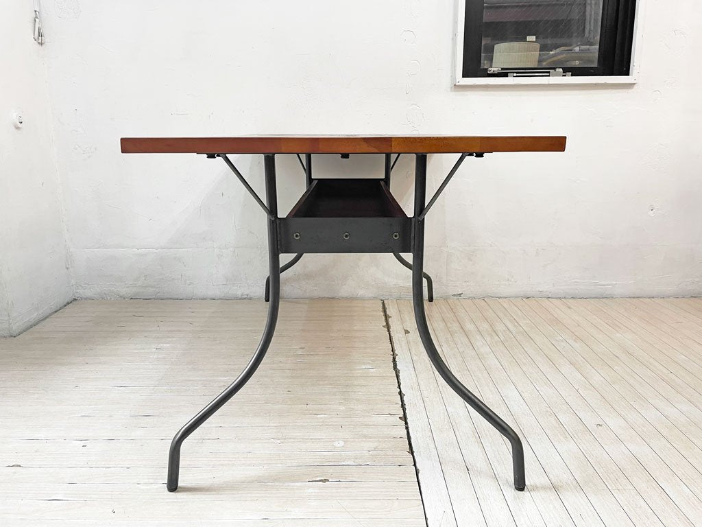 アデペシュ a.depeche ウォーム LD テーブル WARM LD table パイン無垢材 ラッカー仕上げ スチール脚 定価￥71,500-★