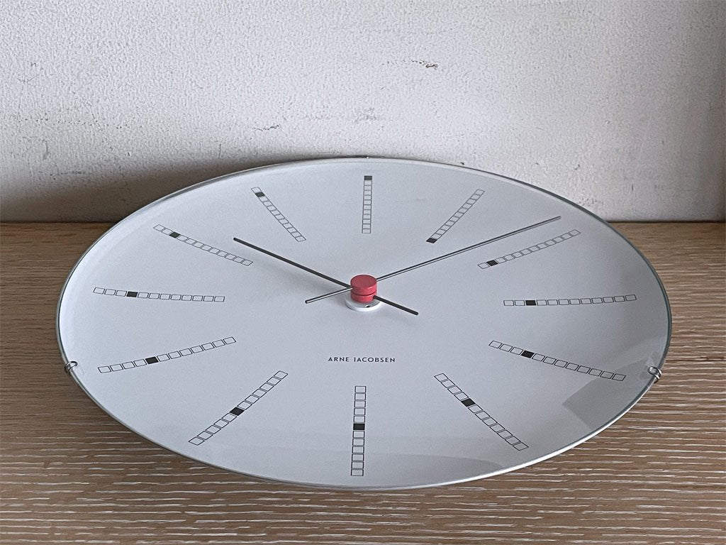 アルネヤコブセン ARNE JACOBSEN バンカーズクロック Wall Clock Bankers 290mm 掛け時計 ウォール クロック ローゼンダール ROSENDAHL 美品 ■