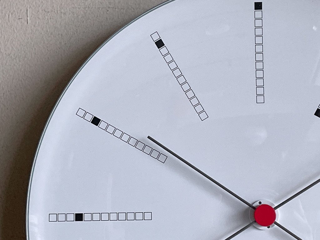 アルネヤコブセン ARNE JACOBSEN バンカーズクロック Wall Clock Bankers 290mm 掛け時計 ウォール クロック ローゼンダール ROSENDAHL 美品 ■