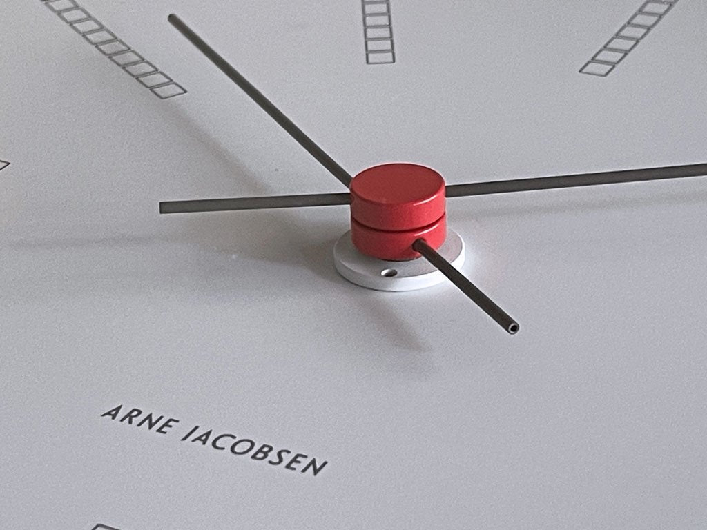 アルネヤコブセン ARNE JACOBSEN バンカーズクロック Wall Clock Bankers 290mm 掛け時計 ウォール クロック ローゼンダール ROSENDAHL 美品 ■