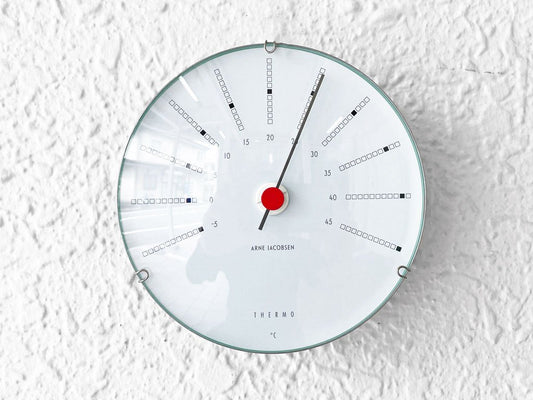 ローゼンダール Rosendahl バンカーズ Bankers 温度計 Thermometer ウェザーステーション Φ12cm アルネ・ヤコブセン デンマーク ◇