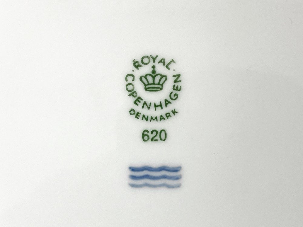 ロイヤルコペンハーゲン Royal Copenhagen ホワイトフルーテッド ハーフレース プレート 19cm 5枚セット デンマーク 北欧食器 ●