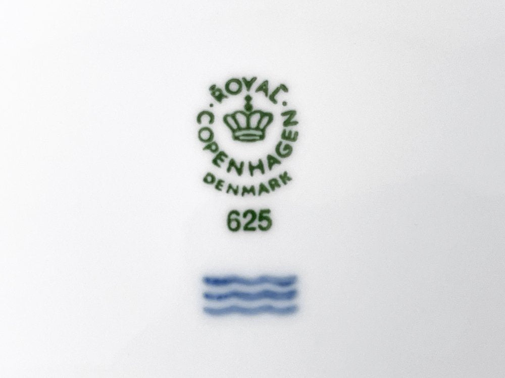 ロイヤルコペンハーゲン Royal Copenhagen ホワイトフルーテッド ハーフレース プレート 25cm 6枚セット デンマーク 北欧食器 ●