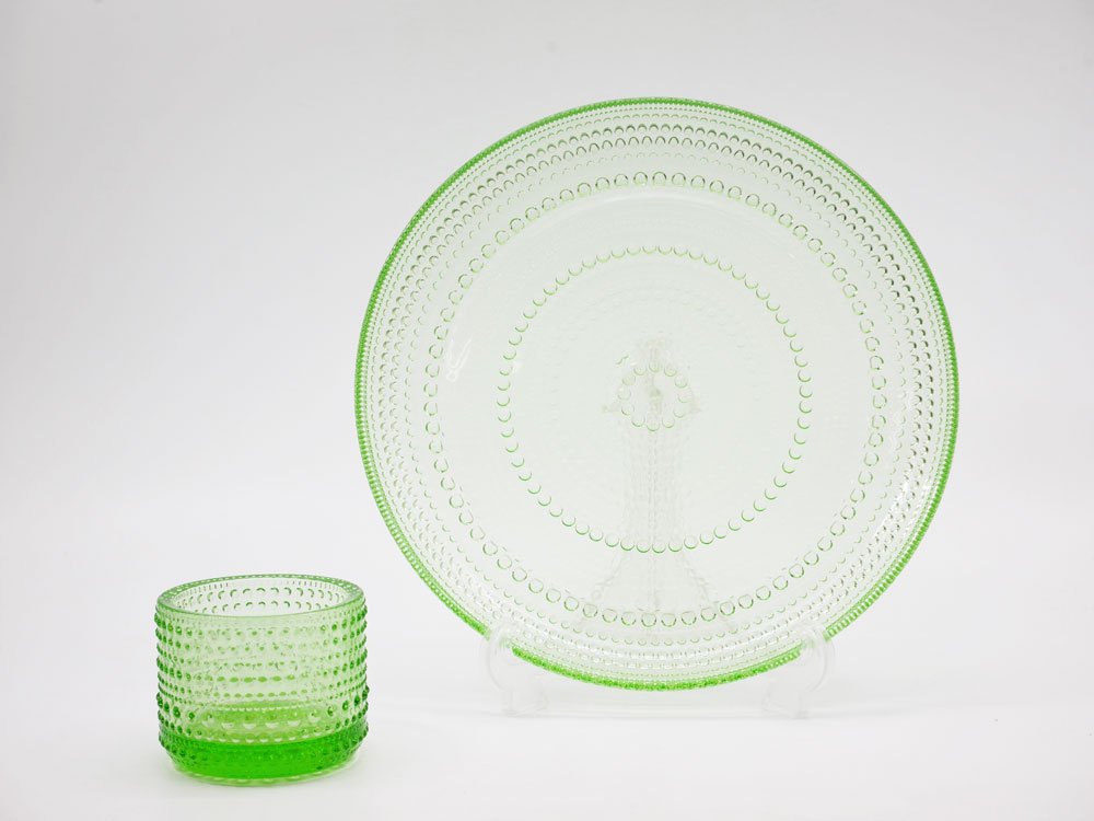 イッタラ iittala カステヘルミ Kastehelmi プレート 25cm アップルグリーン オイバ・トイッカ Oiva Toikka フィンランド 北欧食器 ●