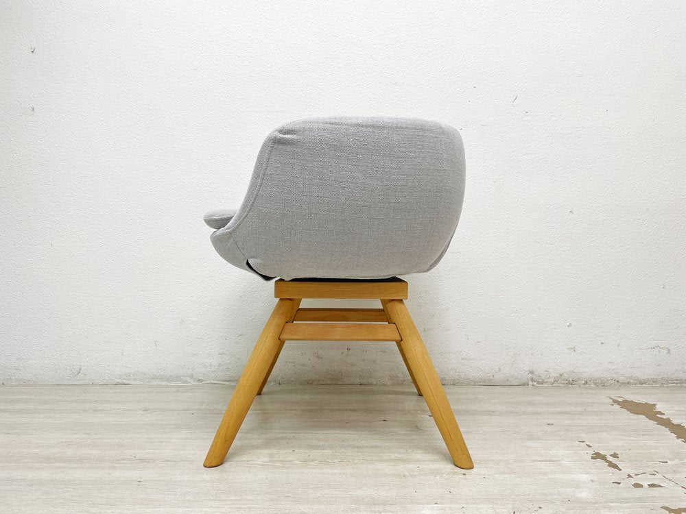 モモナチュラル Momo Natural モールドラウンドチェア MOLD ROUND M-ROUND CHAIR SO ダイニングチェア アルダー材 カバーリング 回転式 定価￥45,000- ●