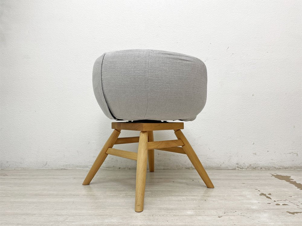 モモナチュラル Momo Natural モールドラウンドチェア MOLD ROUND M-ROUND CHAIR SO ダイニングチェア アルダー材 カバーリング 回転式 定価￥45,000- ●