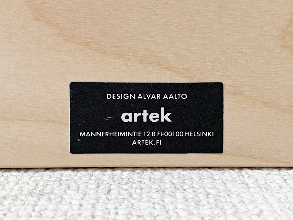 アルテック artek 壁付け棚 112B ウォールシェルフ ナチュラルラッカー W90cm アルヴァ・アアルト フィンランド 北欧家具 定価￥66,000- ◎