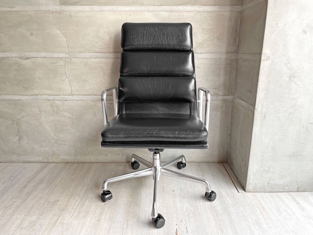 ハーマンミラー Herman Miller ソフトパッドグループ エグゼクティブチェア ハイバック イームズ 5スターベース C&Rイームズ  ミッドセンチュリー ♪