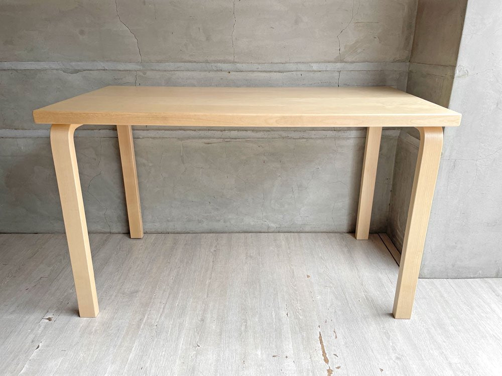 アルテック artek テーブル 80A TABLE 80A ダイニングテーブル デスク アルヴァ・アアルト ナチュラルラッカー 北欧 フィンランド 定価￥157,300- ♪