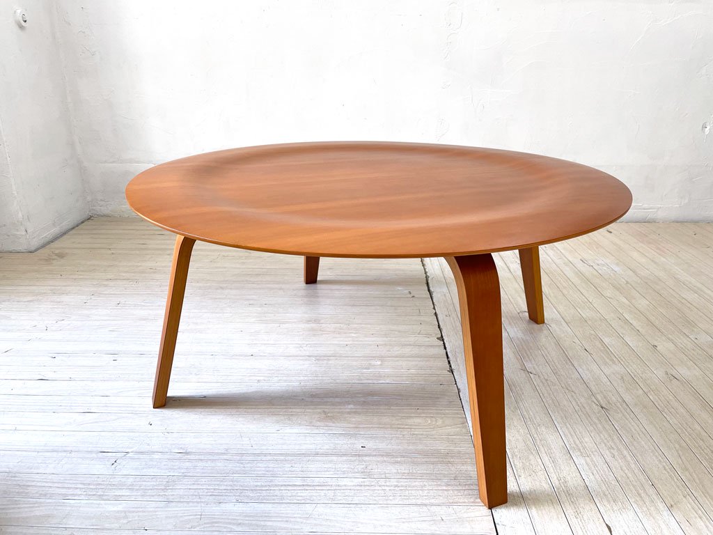 ハーマンミラー Herman Miller イームズ プライウッド コーヒーテーブル ウッドレッグ CTW Eames plywood coffee table チェリー材 イームズ 廃番希少 ★