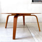 ハーマンミラー Herman Miller イームズ プライウッド コーヒーテーブル ウッドレッグ CTW Eames plywood coffee table チェリー材 イームズ 廃番希少 ★