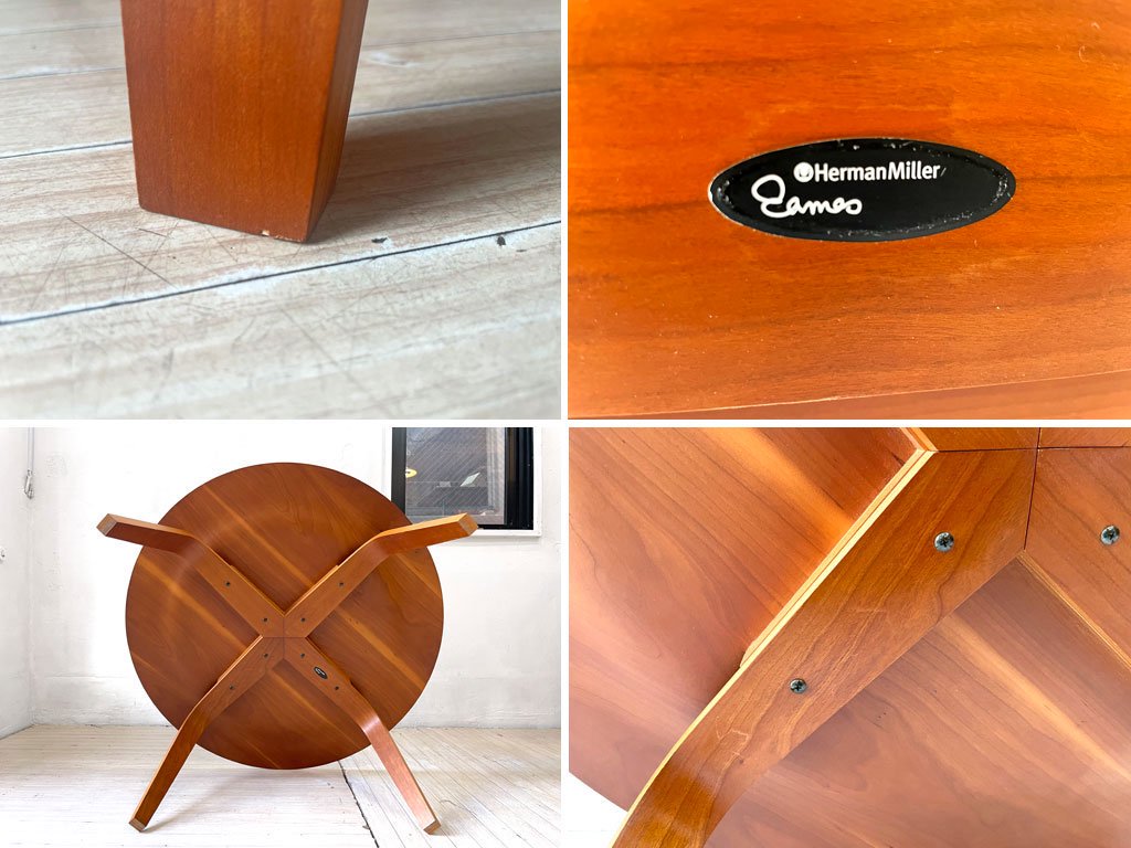 ハーマンミラー Herman Miller イームズ プライウッド コーヒーテーブル ウッドレッグ CTW Eames plywood coffee table チェリー材 イームズ 廃番希少 ★