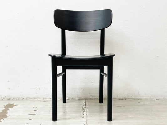 無印良品 MUJI イデー IDEE コラボ  MUJI Refine ラウンド チェア オーク ROUND CHAIR OAK BLACK 別注カラー 深澤直人 ●