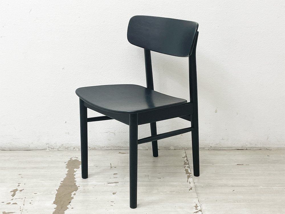 無印良品 MUJI イデー IDEE コラボ  MUJI Refine ラウンド チェア オーク ROUND CHAIR OAK BLACK 別注カラー 深澤直人 ●