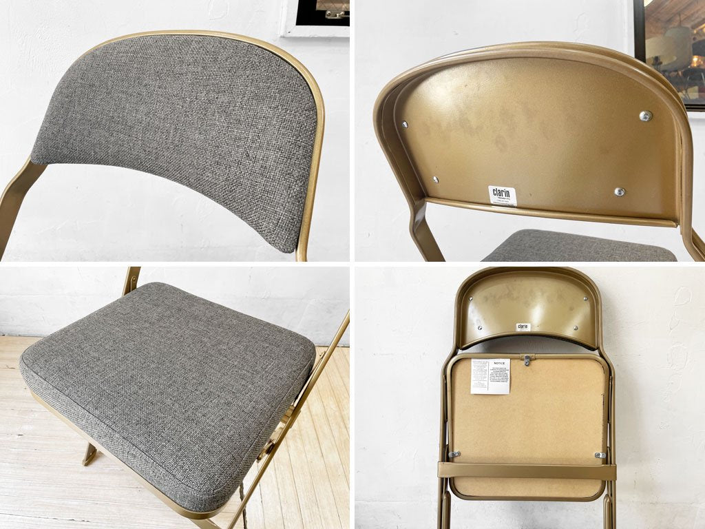 クラリン CLARIN フォールディングチェア FOLDING CHAIR フルクッション 折り畳み フレーヘザー US家具 P.F.S.取扱 定価￥30,800- ★