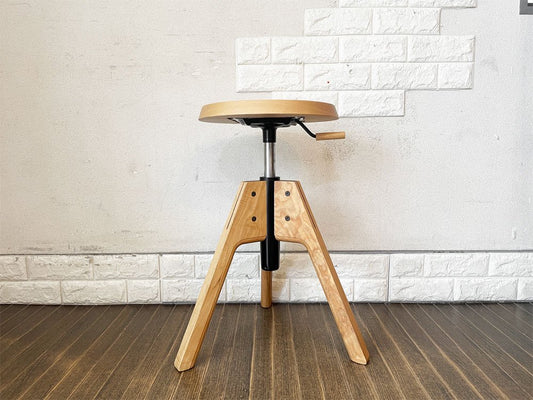 ヴァルセッキ Valsecchi 1918 ピコスツール Pico Stool キッチンスツール アッシュ材 昇降式 イタリア ◎