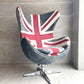 アートサム Artsome エッグチェア Egg Chair ラウンジチェア リプロダクト ジェネリック品 ユニオンジャック柄 イギリス国旗 ♪