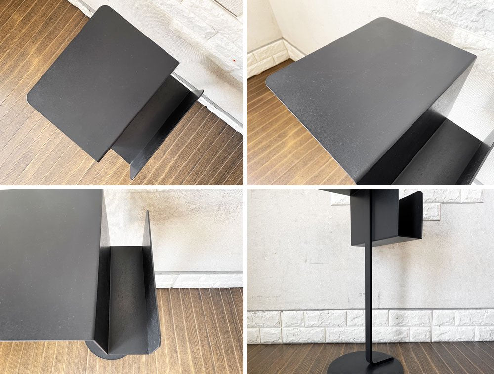 イデー IDEE モノテーブル MONO TABLE サイドテーブル ブラック スチール製 コンスタンチン・グルチッチ 定価￥24,200- ◎