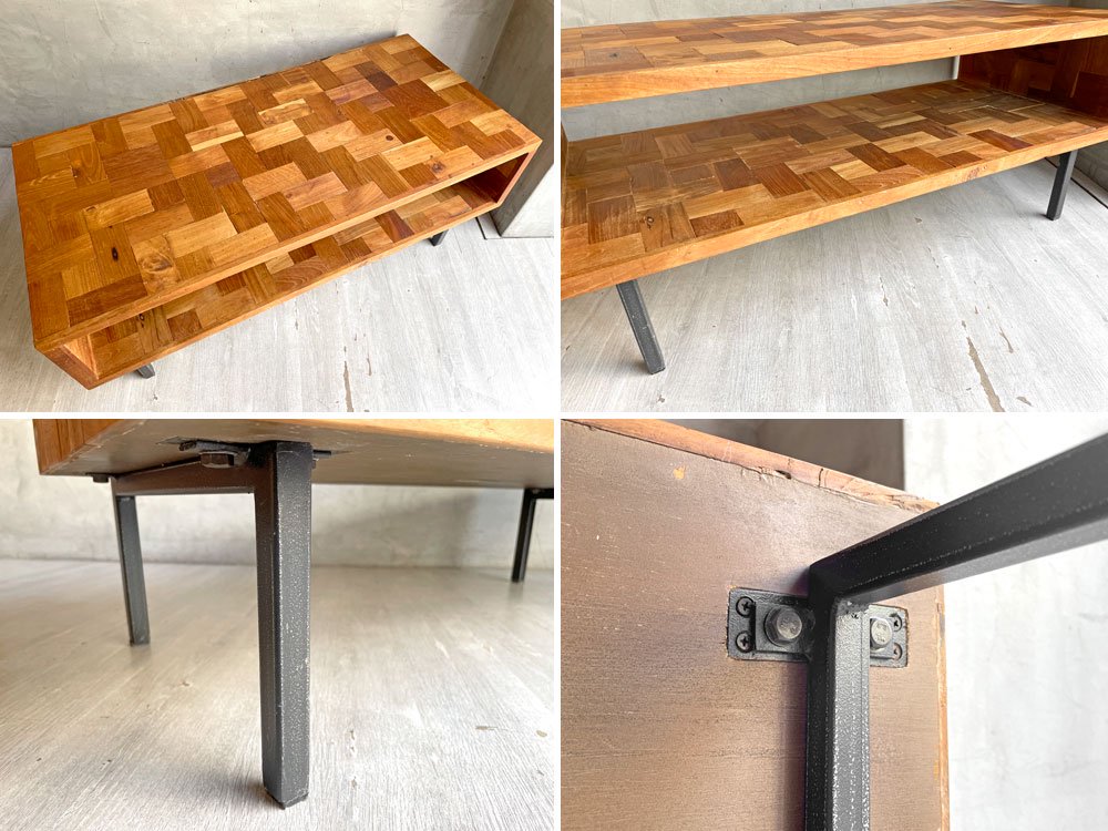 アクメファニチャー ACME Furniture トロイ コーヒーテーブル TROY COFFEE TABLE ローテーブル 古材 × スチール 定価\54,670-♪