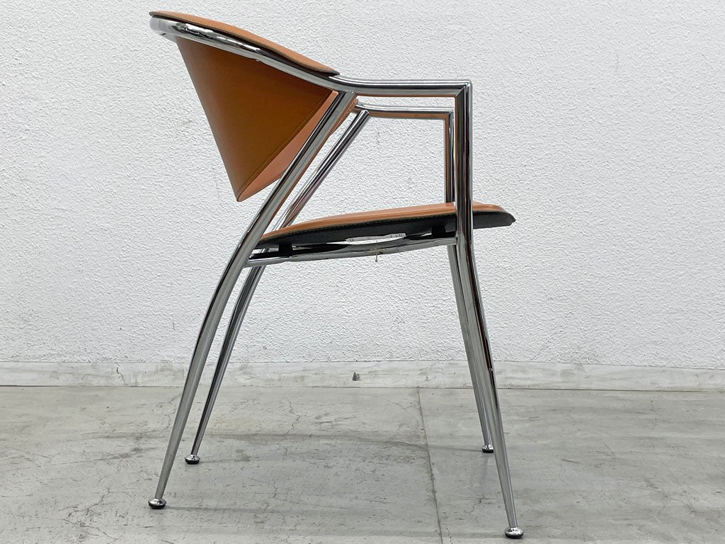 カリガリス Calligaris チクラディ CICLADI ダイニングチェア アームチェア イタリアンモダン 本革レザー B〓