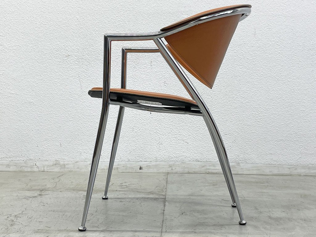 カリガリス Calligaris チクラディ CICLADI ダイニングチェア アームチェア イタリアンモダン 本革レザー B〓