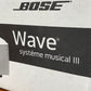 ボーズ BOSE ウェーブミュージックシステム3 Wave Music System Ⅲ+専用ガラス台座 タッチセンサー CD/ラジオ 未使用保管品 動作確認済 〓