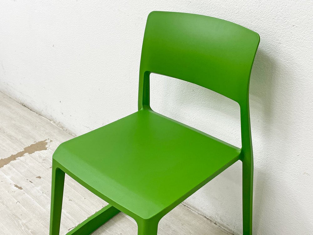 ヴィトラ Vitra ティプトン Tip Ton ワークチェア ダイニングチェア デスクチェア カクタスグリーン スタッキング チルト機能 定価￥42,900- ●